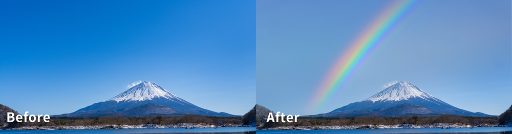 Photoshopレタッチ制作実績:リアリティ重視の合成|ふくうめデザイン